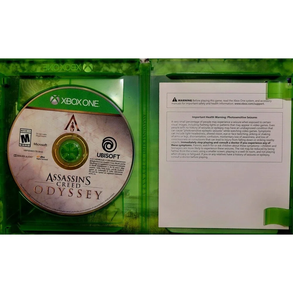 Assassin's Creed Odyssey Standard Edition Xbox One 2018, CIB,CLN DISC, FAST SHIP